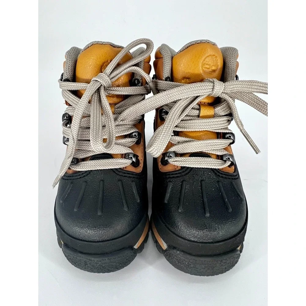 Timberland Size 7 Toddlers‎ Euro Hiker Shell Toe Hiking Boots Wheat/Black